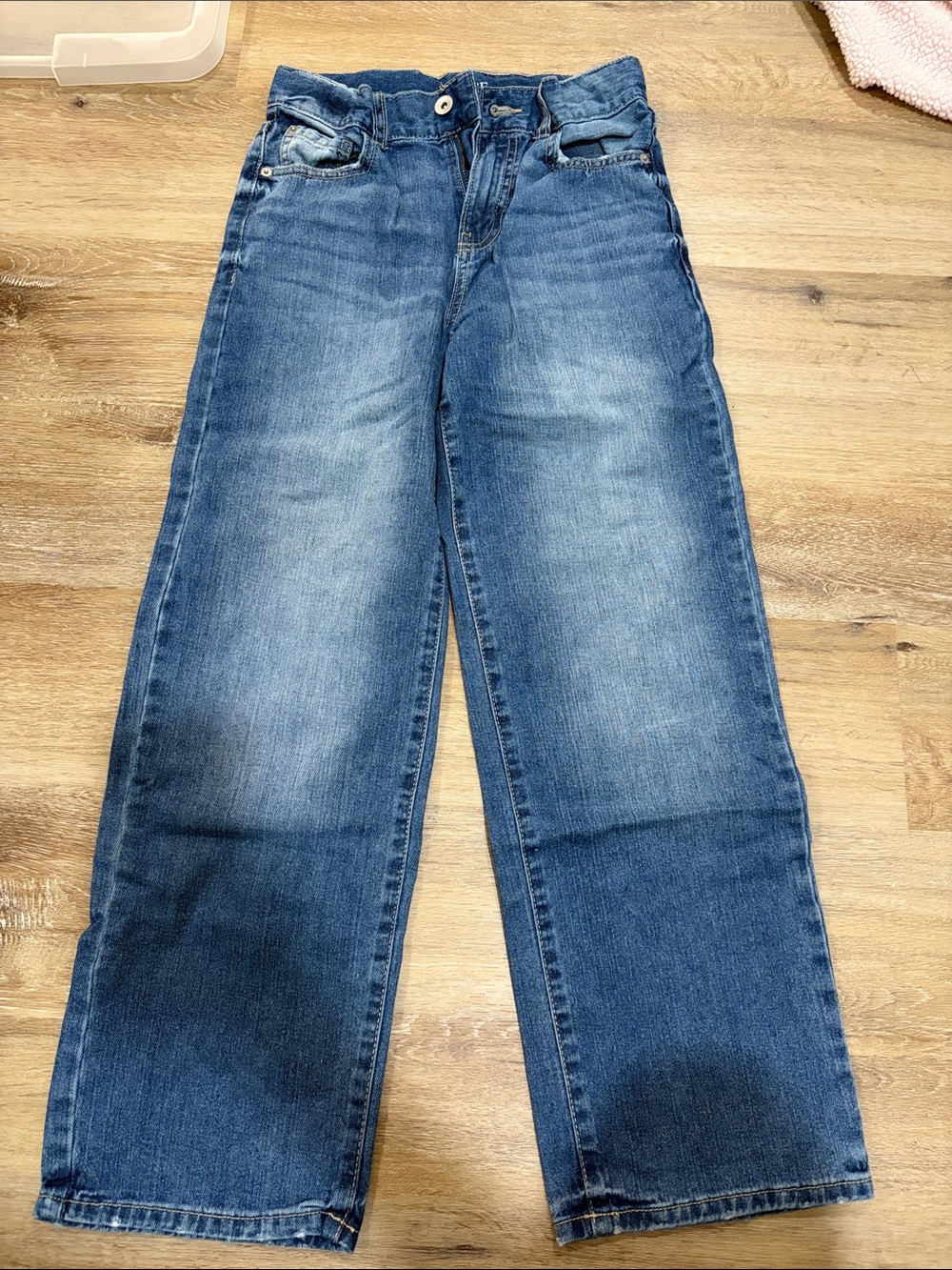 Classic kids Blue Straight-Leg Jeans with elastic adjustable waist